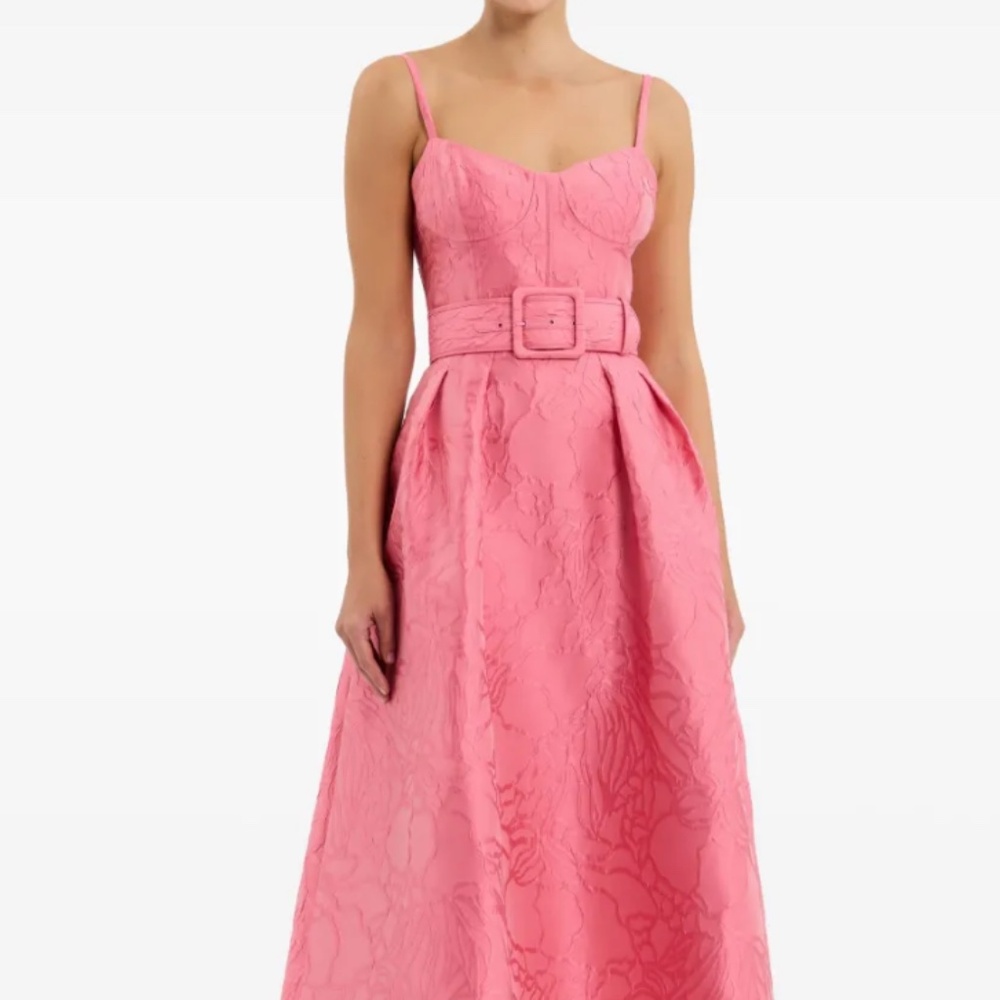 Rebecca Vallance Petra Brocade Midi Dress Size 2 (US) — Fall 2025 Collection - Picture 4 of 8